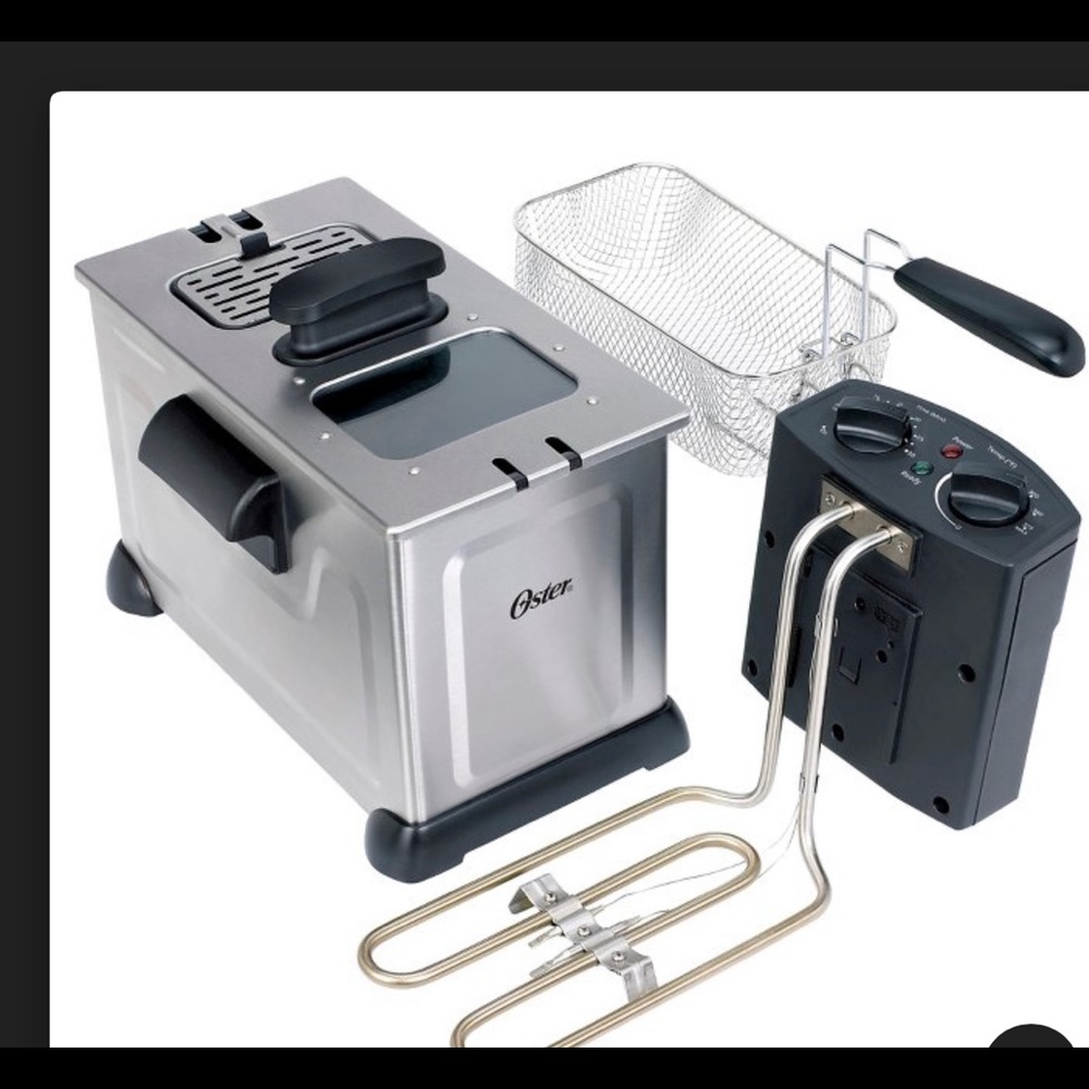 Brand new. Not opened. Oster immersion deep fryer